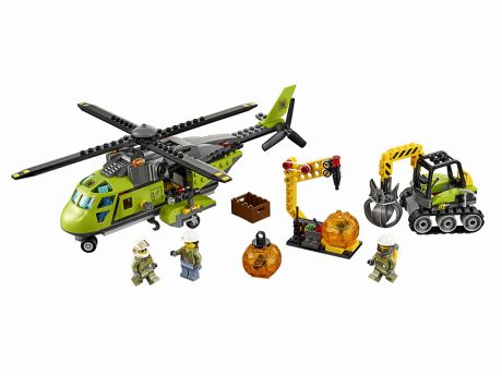 Конструктор LEGO LEGO 60123 Конструктор Грузовой вертолет исследователей вулканов
