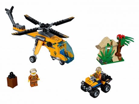 Конструктор LEGO LEGO 60158 Конструктор Грузовой вертолёт исследователей джунглей
