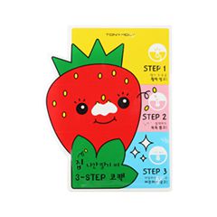 Патчи для носа Tony Moly Homeless Strawberry Seeds 3-step Nose Pack