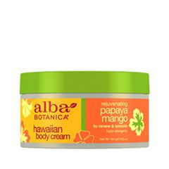 Крем для тела Alba Botanica Hawaiian Body Cream. Rejuvenating Papaya Mango (Объем 184 г)