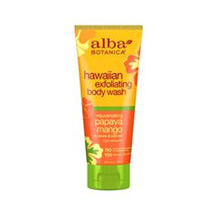 Гель для душа Alba Botanica Hawaiian Exfoliating Body Wash. Rejuvenating Papaya Mango (Объем 207 мл)
