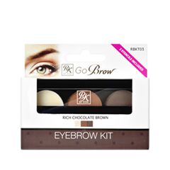 Набор для бровей Kiss Go Brow Eyebrow Kit RBKT03 (Цвет RBKT03 Rich Chocolate Brown  variant_hex_name A4674B)