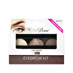 Набор для бровей Kiss Go Brow Eyebrow Kit RBKT02 (Цвет RBKT02 Dark Brown variant_hex_name 8C6A61)