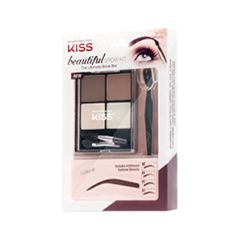 Набор для бровей Kiss Beautiful Brow Kit (Цвет KPLK02C variant_hex_name 7B625B)