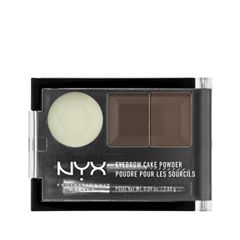 Тени для бровей NYX Professional Makeup Eyebrow Cake Powder 02 (Цвет 02 Dark Brown/Brown variant_hex_name 534844)