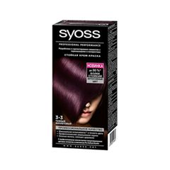 Перманентное окрашивание Syoss Syoss Color 3-3 (Цвет 3-3 Темный фиолетовый  variant_hex_name 552E39)