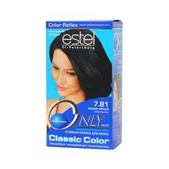 Перманентное окрашивание Estel Professional Only Color 7.81 (Цвет  7.81 Иссиня-черный variant_hex_name 17171F)