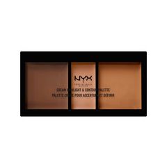 Для лица NYX Professional Makeup Cream Highlight & Contour Palette 03 (Цвет 03 Deep variant_hex_name E0AB8C)