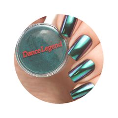 Дизайн ногтей Dance Legend Пигмент Crome Chameleon 01 (Цвет 01 Blue-Green-Purple variant_hex_name 436D61)