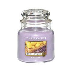 Ароматическая свеча Yankee Candle Lemon Lavender Medium Jar Candle (Объем 411 г)