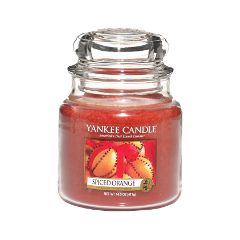 Ароматическая свеча Yankee Candle Spiced Orange Medium Jar Candle (Объем 411 г)