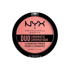 Хайлайтер NYX Professional Makeup Duo Chromatic Illuminating Powder 03 (Цвет DCIP03 Crushed Bloom variant_hex_name D6968A)