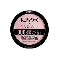 Хайлайтер NYX Professional Makeup Duo Chromatic Illuminating Powder 02 (Цвет DCIP02 Lavender Steel variant_hex_name D5BCC2)