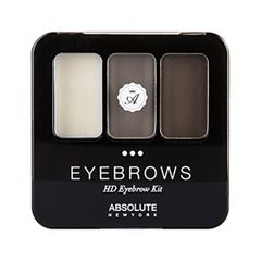 Набор для бровей Absolute New York HD Eyebrow Kit 06 (Цвет AEBK06 Ebony variant_hex_name 7F7269)