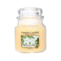 Ароматическая свеча Yankee Candle Tobacco Flower Medium Jar Candle (Объем 411 г)