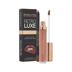 Жидкая помада Makeup Revolution Набор для макияжа губ Retro Luxe Kits Matte Echelon (Цвет Echelon  variant_hex_name C6907F)