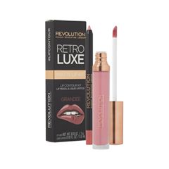 Жидкая помада Makeup Revolution Набор для макияжа губ Retro Luxe Kits Matte Grandee (Цвет Grandee  variant_hex_name D49995)