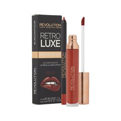Жидкая помада Makeup Revolution Набор для макияжа губ Retro Luxe Kits Matte Regal (Цвет Regal variant_hex_name E55851)