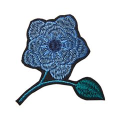 Броши Herald Percy Синяя брошь-цветок