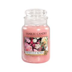 Ароматическая свеча Yankee Candle Fresh Cut Roses Large Jar Candle (Объем 623 г)