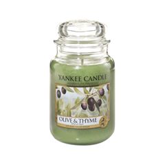 Ароматическая свеча Yankee Candle Olive & Thyme Large Jar Candle (Объем  623 г)