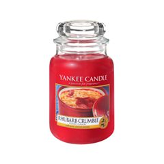 Ароматическая свеча Yankee Candle Rhubarb Crumble Large Jar Candle (Объем 623 г)