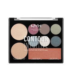 Для лица NYX Professional Makeup Contour Intuitive Palette 03 (Цвет 03 Plum Metal variant_hex_name AC6F7F)