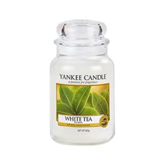 Ароматическая свеча Yankee Candle White Tea Medium Jar Candle (Объем 623 г)