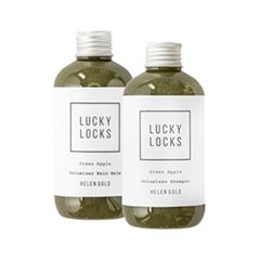 Шампунь Helen Gold Набор Lucky Locks Green Apple Volumizer Бальзам+шампунь (Объем 200 мл + 200 мл)