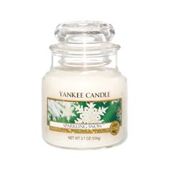 Ароматическая свеча Yankee Candle Sparkling Snow Small Jar Candle (Объем 104 г)
