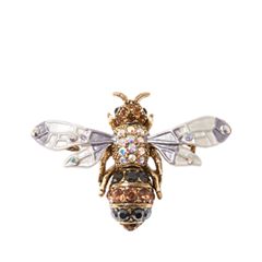 Броши Herald Percy Брошь-пчела с белыми крыльями