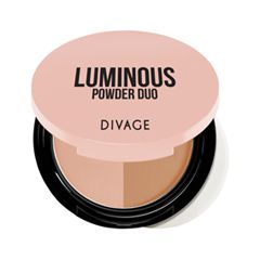 Компактная пудра Divage Luminous Powder Duo 01 (Цвет 01 variant_hex_name B16F3F)