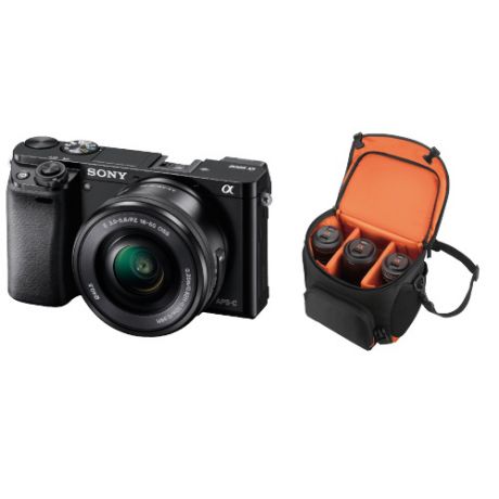 Цифровой фотоаппарат + объектив + сумка Sony ILCE-6000L + SELP1650 + LCS-SC8