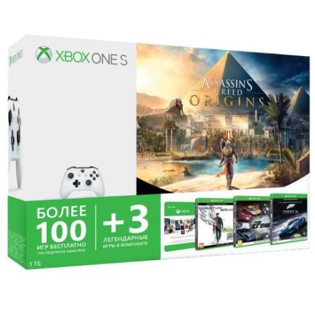 Игровая консоль Microsoft Xbox One S 1 ТБ + Assassin