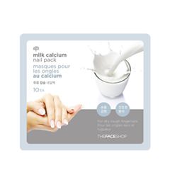 Маска The Face Shop Тканевые маски для укрепления ногтей Milk Calcium Nail Pack (Объем 7,5 г)