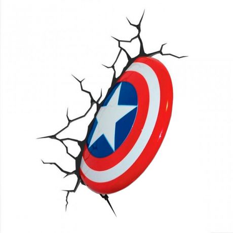 Фигурка 3DLightFX Светильник 3D Captain America Shield
