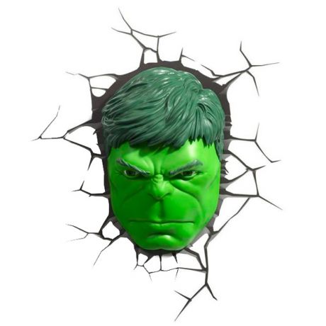 Фигурка 3DLightFX Светильник 3D Hulk Face