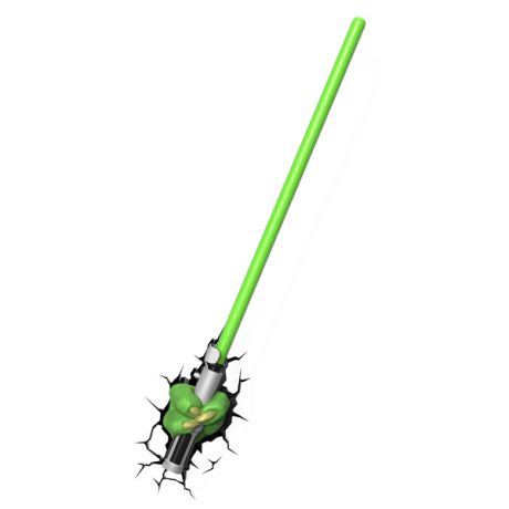 Фигурка 3DLightFX Светильник 3D Star Wars Yoda Saber
