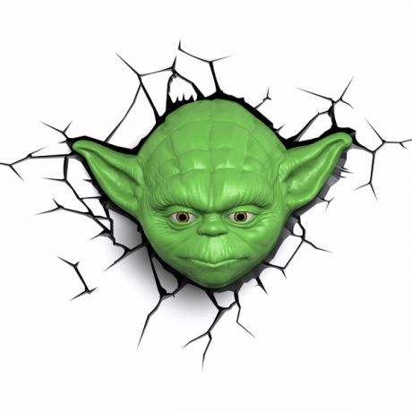 Фигурка 3DLightFX Светильник 3D Star Wars Yoda Face