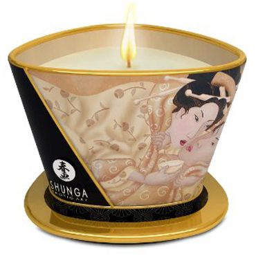 Shunga Massage Candle, 170мл Массажная свеча, ванильный фетиш