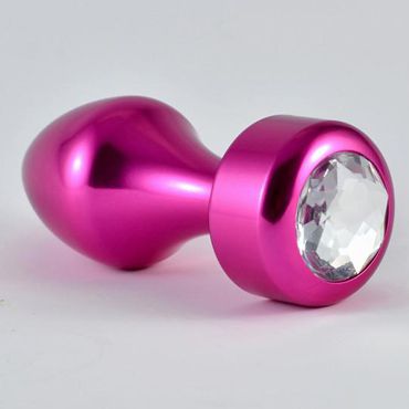 LoveToys Aluminium Pink Diamond Анальная пробка с кристаллом