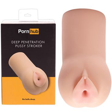 Pornhub Deep Penetration Pussy Stroker, телесный Мастурбатор в виде вагины