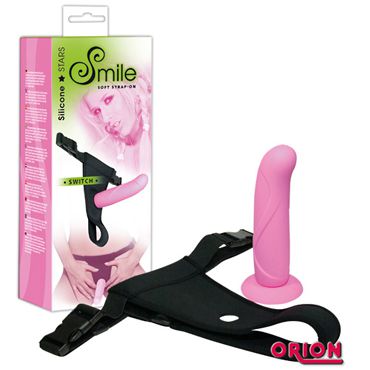 Smile Silicone Strap-On Съемный страпон и трусики