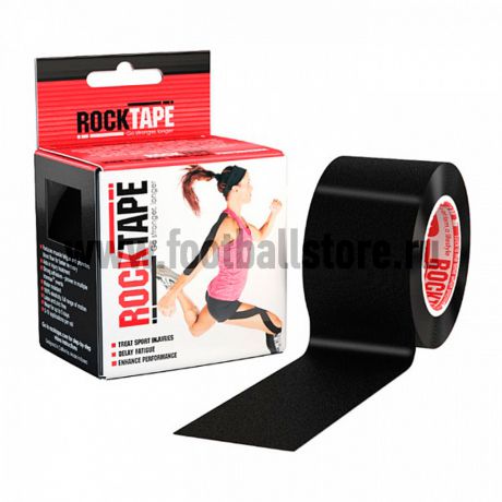 Медицина Rocktape ТЕЙП Rocktape, classic, черный, 5см х 5м