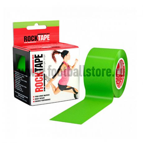Медицина Rocktape Тейп Кинезио Rocktape, classic, лайм-зеленый, 5см х 5м