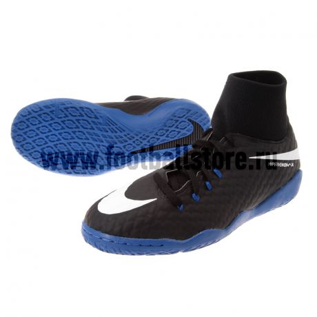 Детские бутсы Nike Обувь для зала Nike JR HypervenomX Phelon 3 DF IC 917774-002