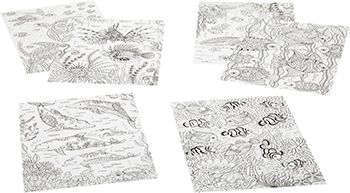 Набор для раскрашивания Bondibon Набор раскрасок антистресс Море  6 листов 30х21 см ВВ1715