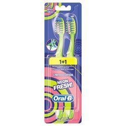 ORAL-B Зубная щетка Neon Fresh 40 Мягкая 2 шт.
