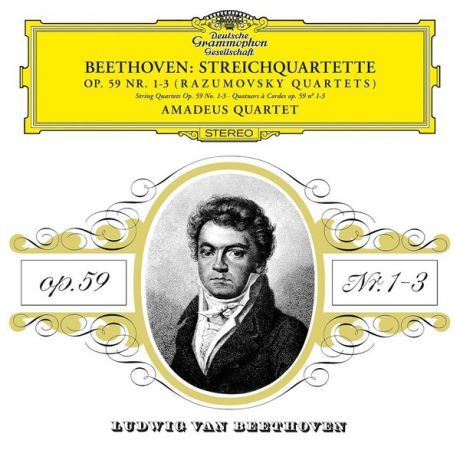 Beethoven BeethovenAmadeus Quartet - : String Quartet Nos. 1, 2, 3, 7, 8 (2 LP)
