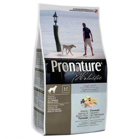 Корм ProNature Атлантический лосось и коричневый рис для взрослых собак всех пород (2.72 кг)
